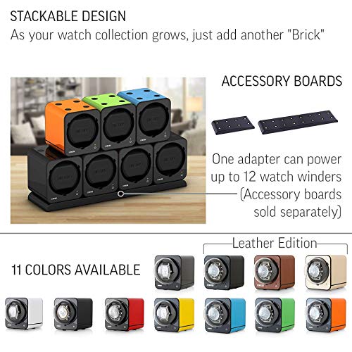 Watch Winder for Automatic Watches with Vertical Rotor Stop (Green)