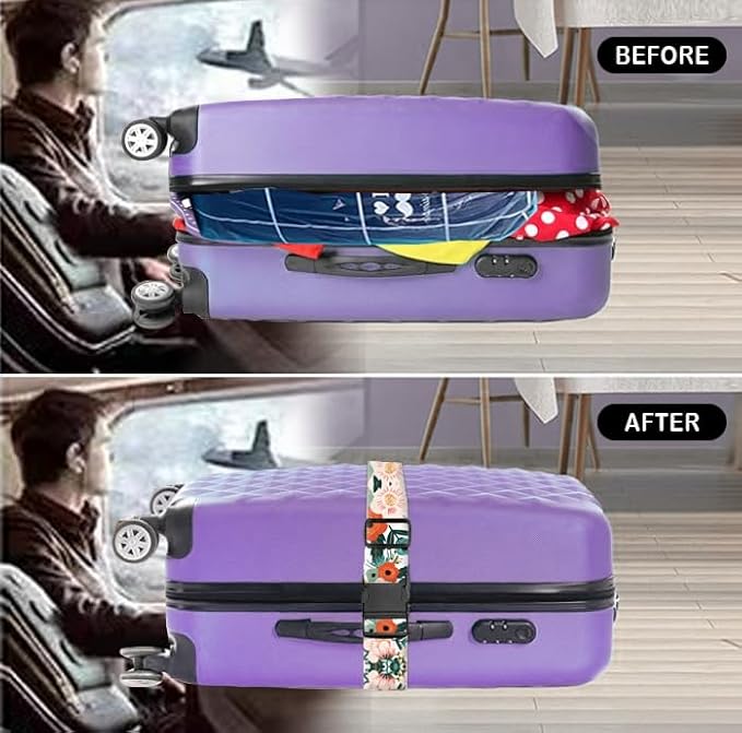 Luggage Straps for Suitcases Travel Belt Accessories, Cute Suitcase Strap - Image 4