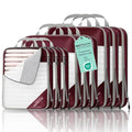 9 Set Compression Packing Cubes for Travel (Wine / 9 pcs)