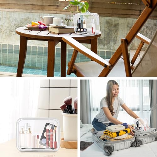 2 Pack Travel Toiletry Bag (2 Packs White)