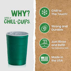 16 oz. Durable & Reusable Party Cups (Green / 180 Count)