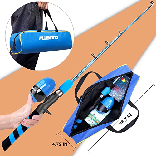 Kids Fishing Pole (BLUE / 4.92 ft)