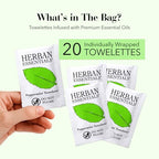 Peppermint Wipes & Towelettes (20 Count (Pack of 1))
