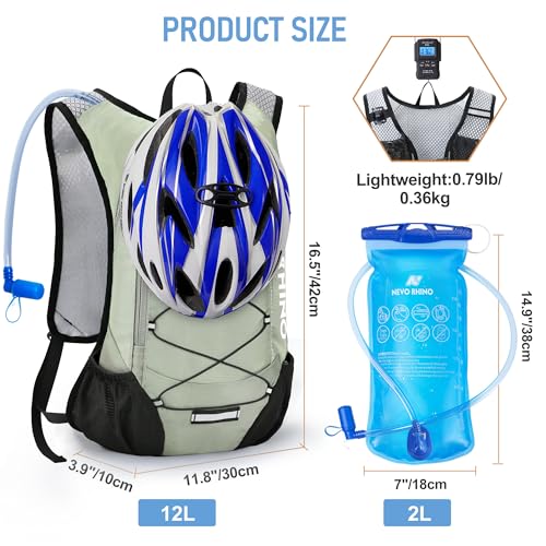 Lightweight Hydration Backpack (Light Grass Green)