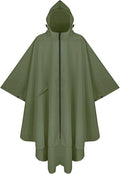 PTEROMY Hooded Rain Poncho for Adult by PTEROMY