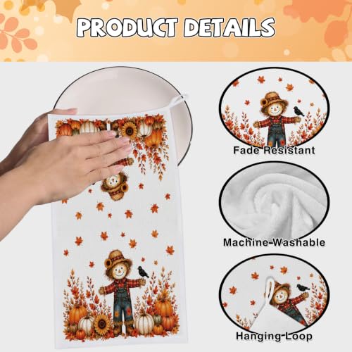 Fall Scarecrow Kitchen Towels 4 PCS