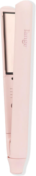 L'ANGE HAIR Straight Forward Titanium Flat Iron – 1” Floating Plates | Dual Voltage | 360° Swivel Cord | Auto Shut-Off | Safety Cool Tips | Ideal for Straightening, Curling, and Waving (Blush)