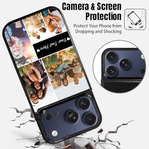 Custom Wallet Phone Case for iPhone 17 Pro (Black-D / iPhone 17 Pro)