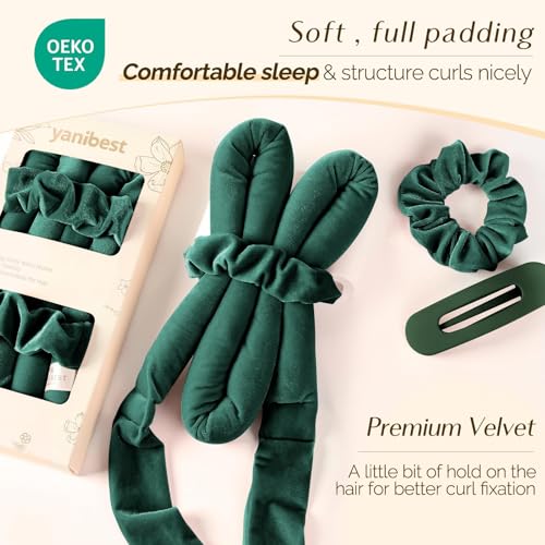 Heatless Hair Curler (Vintage Green)
