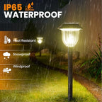 Solar Pathway Lights Long Battery Life (Warm White / 10 Pack)