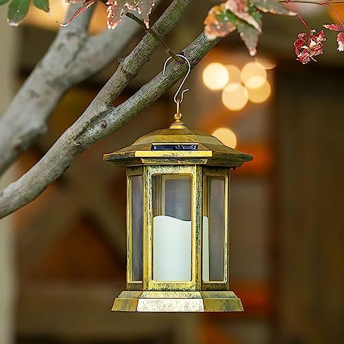 Solar Lantern Outdoor (Copper candle)