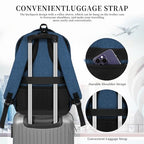 Blue Backpack for Men Women (A6-blue / 17.3 Inch)
