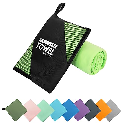 Microfiber Travel Towel (Green / M:20"×40")