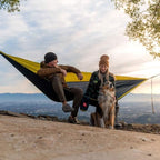 Double Deluxe Hammock (Crimson/Charcoal)