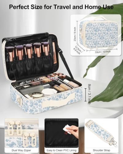 Large Makeup Bag (Medium / Floral Print)