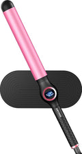 1.25 Inch Curling Wand for Long Hair, Extra Long Barrel Ceramic Hair Wands, 7 Adjustable Heats, 110-240V Dual Voltage Thick Wand Curling Iron, 60 Minutes Auto Shut Off