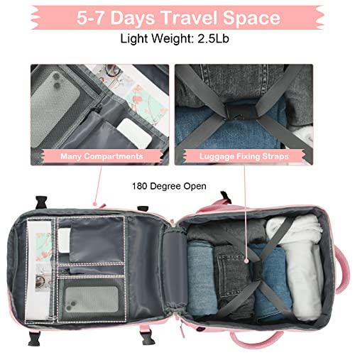 Travel Backpack for Women (Pink / Large)
