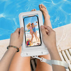 IPX8 Floating Waterproof Phone Pouch 2 (black+white)