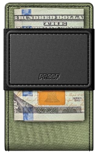 Slim Minimalist Wallets for Men (Operator (1000D Nylon, Black Leather | Satin Gun Metal))