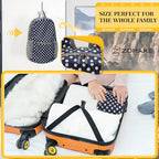 Lightweight Packable Backpack (20L / D-blue White Dot)
