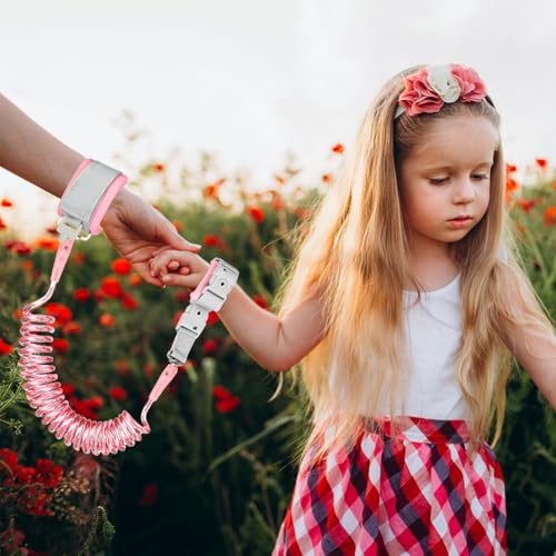Toddler Harness Leash + Anti Lost Wrist Link (Baby Pink/Deer)