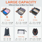 Compression Packing Cubes for Travel (Grey / 8PCS)