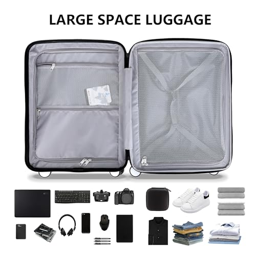 2 Piece Hardshell Suitcases Set 20 (Green / 2-Piece Set (20/28))