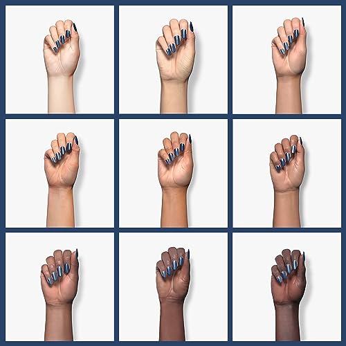 Beetles Blue Gel Nail Polish 15ML Soak Off UV Gel for Fall Nail Art DIY (D - Creme Blue | Grayish Blue)