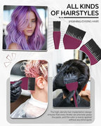 3 Pack Hair Color Brush Set (Rose Red)