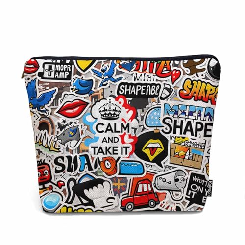 Women Cosmetic Bag Graffiti (9 x 7.1 inch / Graffiti)