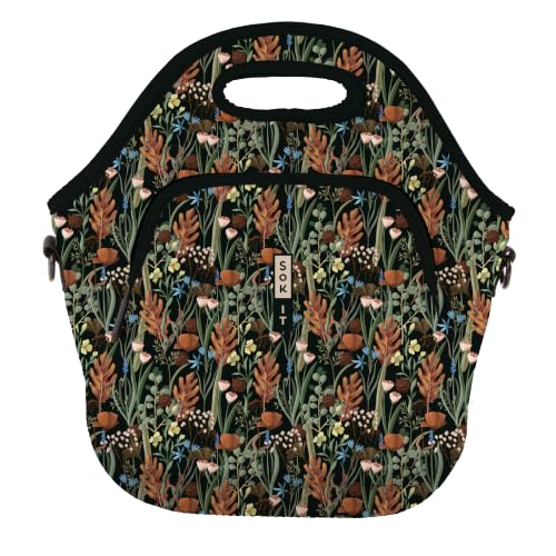 LunchTote Zippered Bag Insulated Neoprene Caddy (Forest Foliage / X-Large 6.5 Quart Lunch Tote)