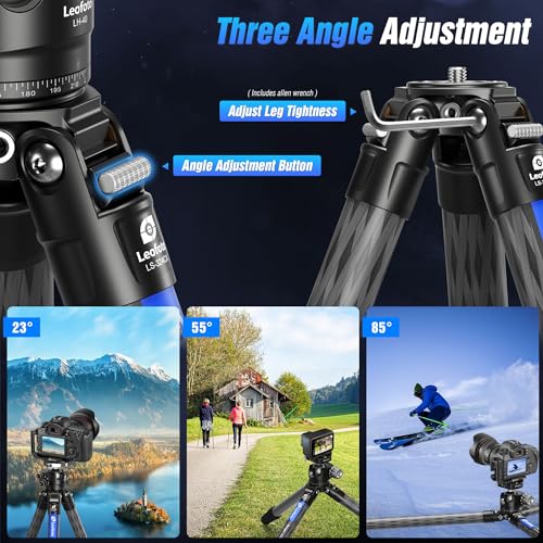 71" Carbon Fiber Travel Tripod with 360° Ball Head Set