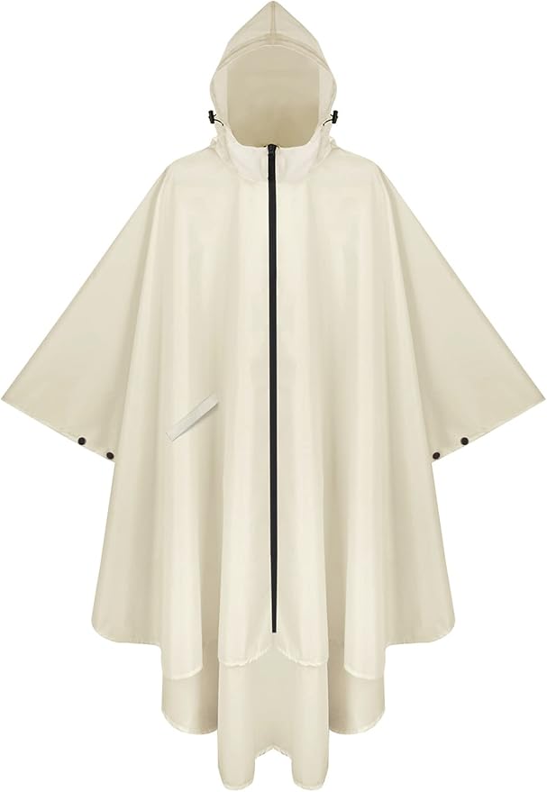 PTEROMY Hooded Rain Poncho for Adult by PTEROMY