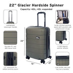 Glacier Hardside Spinner Durable PC (Sprig / 2-Piece Luggage Set)