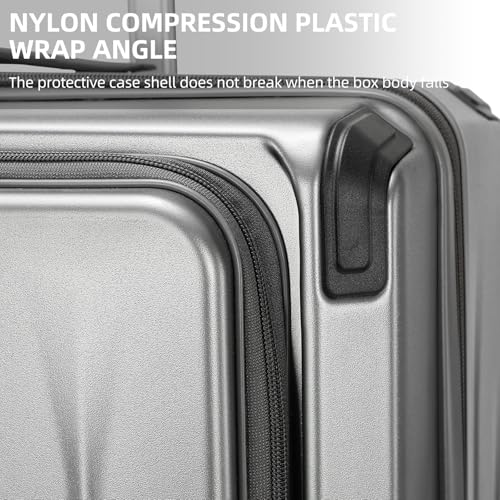 Carry On Luggage (Dark Grey / 20 Inch)