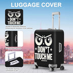 Funny “Don’t Touch Me” Luggage Cover (#6 / L(fits 28-30Inch suitcase))