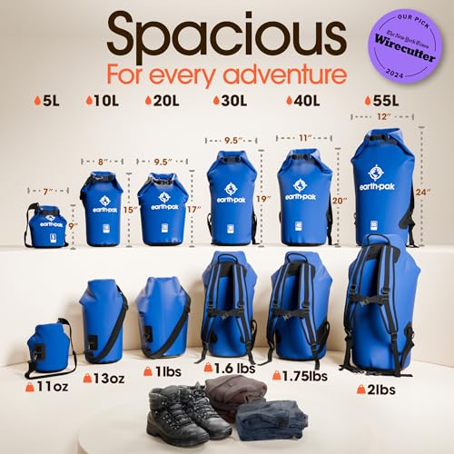 Waterproof Dry Bag Backpack 40L (40L / Blue)