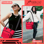 Red Lunch Box for Women for Work Insulated Lunch Bag for Female Adult (Large / A12: Red)