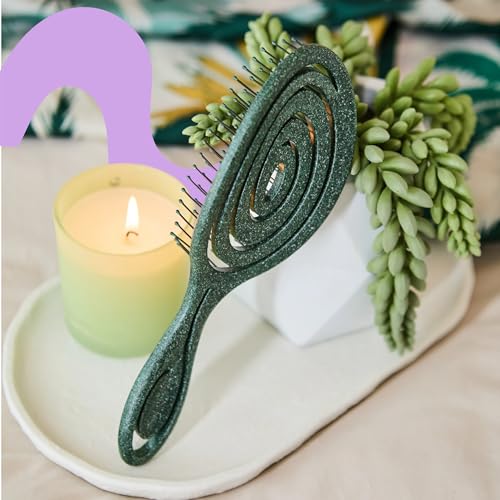 Detangling Hair Brush (Emerald Green / Regular)