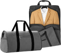 Convertible Garment Bag for Travel – 2 in 1 Carry On Duffel Suit Bag by Record-Happy