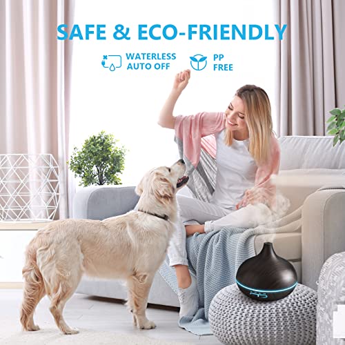 550ml Aromatherapy Diffuser with 15x10mL Essential Oils