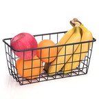 3 Set LeleCAT Adhesive Over the Cabinet Door Wire Baskets for Organizing for Kitchen Food Pantry Bathroom Shelf Storage No Drilling Wall Mounted (Black / 3 PACK)