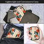 Weekly Travel Pill Organizer Cute Pill Case with 7 Day Pill Box (1 Case + 1 Box / A. Bloom 01)