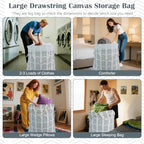 Canvas Laundry Bag 33"Wx 35"H (Geom Arrow,1pc XL / XL 33"W x 35"H┃1 Pack)