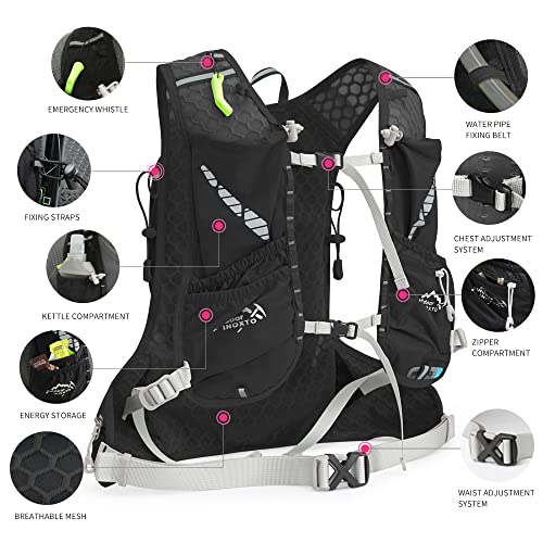 Running Hydration Vest for Men Women Water Backpack for Running 3L Running Hydration Pack for Trail Running Marathon Race Hiking