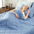 Cooling Blanket for Hot Sleepers Queen Size (Dark Blue / Queen (80" x 90"))