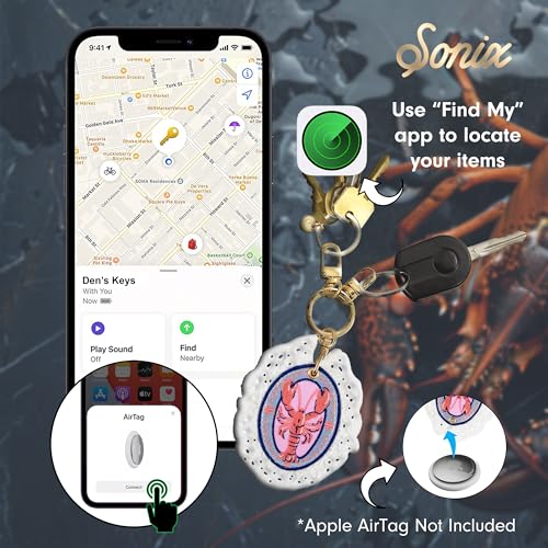 Keychain Case Compatible with GPS Trackers (Lobster)