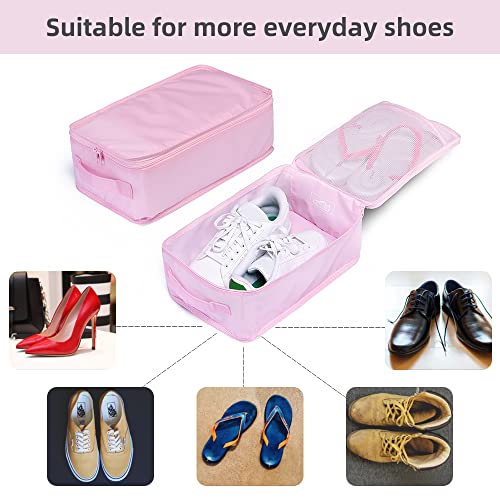 Travel Shoe Bags (Pink / 6 Packs)