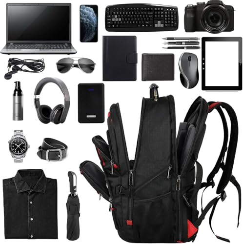 17.3 Laptop Backpack (L-red-v)