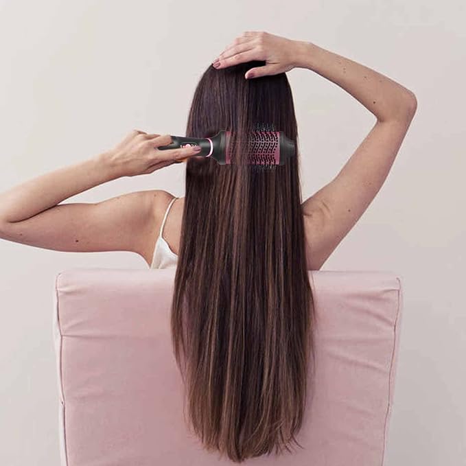 Roewol Nil Hair Dryer Brush, 4-in-1 Styling Tool, Compact, Gold